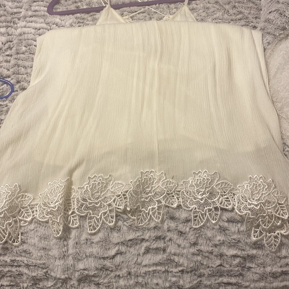 Cream dress size Large - Picture 4 of 6